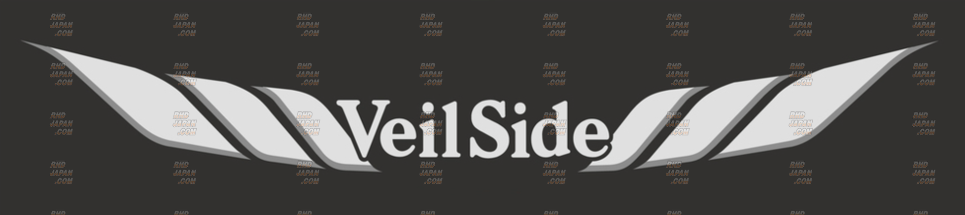 Veilside Front Window Sticker - Silver & Grey